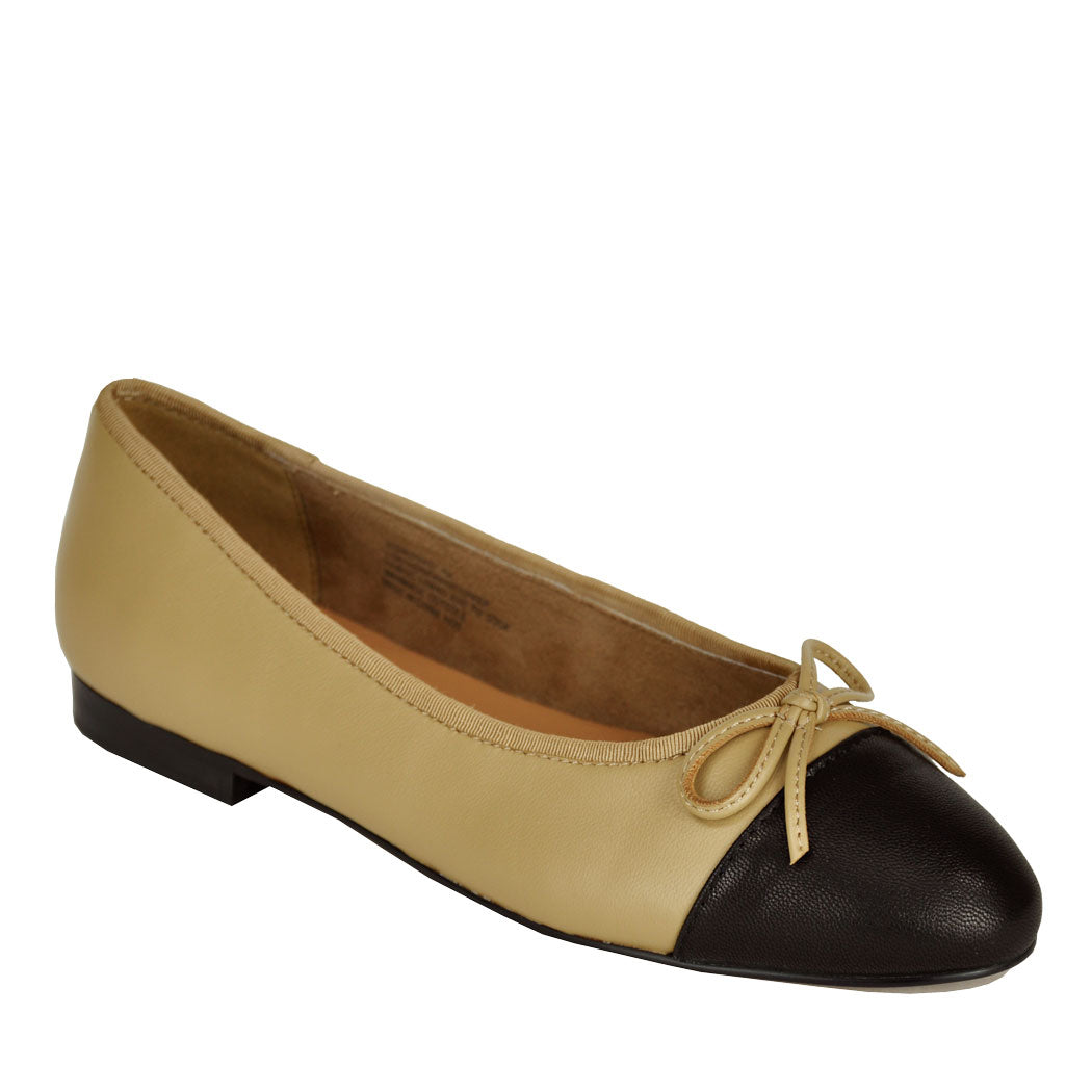 Kit Leather Cap Toe Ballet