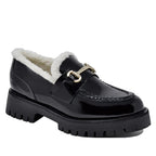 Lando-F Patent Faux Fur Loafer