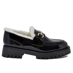 Lando-F Patent Faux Fur Loafer