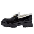 Lando-F Patent Faux Fur Loafer