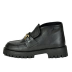 Leon Leather Bit Lug Bootie
