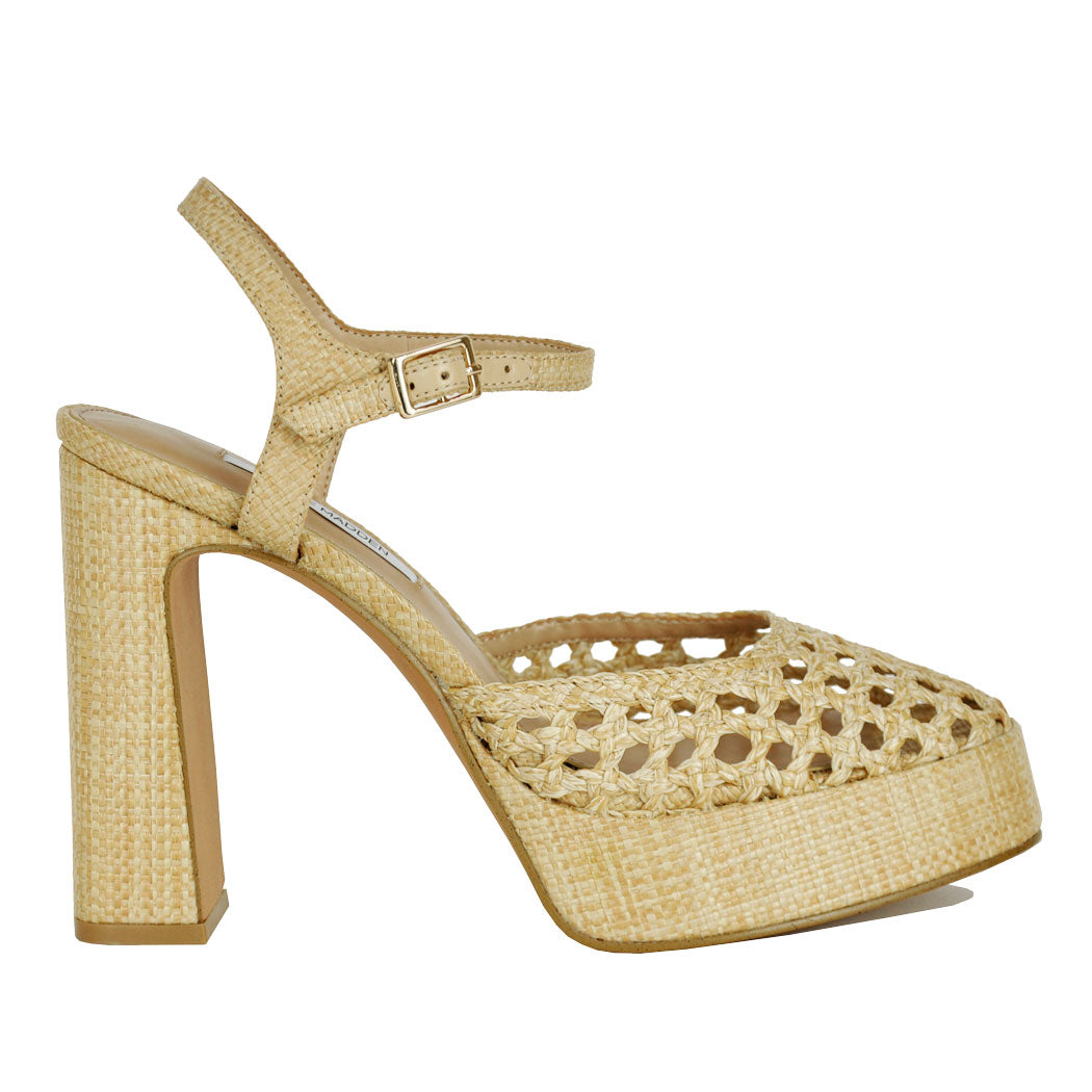 Lexie-Raff Raffia Platform Heel
