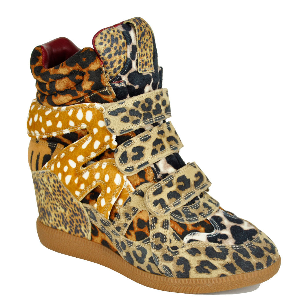 Mavis Animal Print Wedge Sneaker