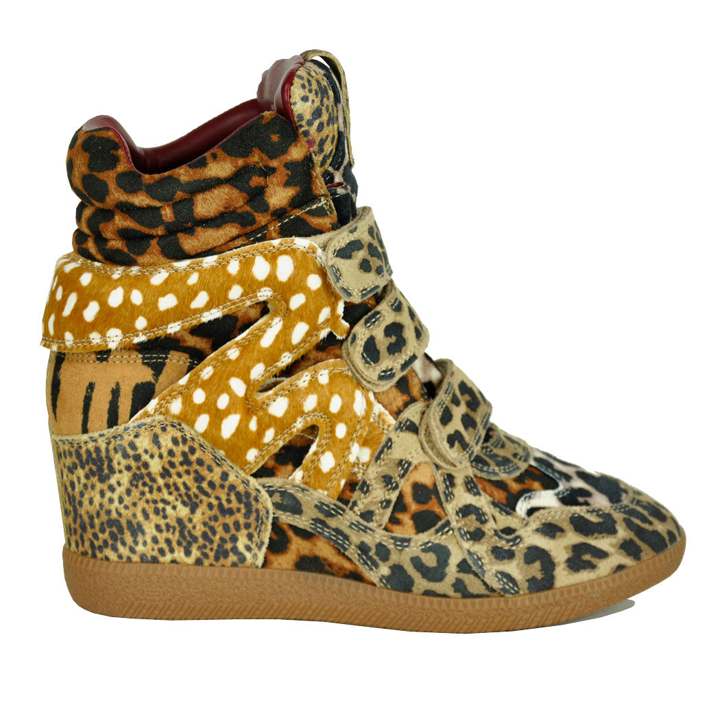 Mavis Animal Print Wedge Sneaker