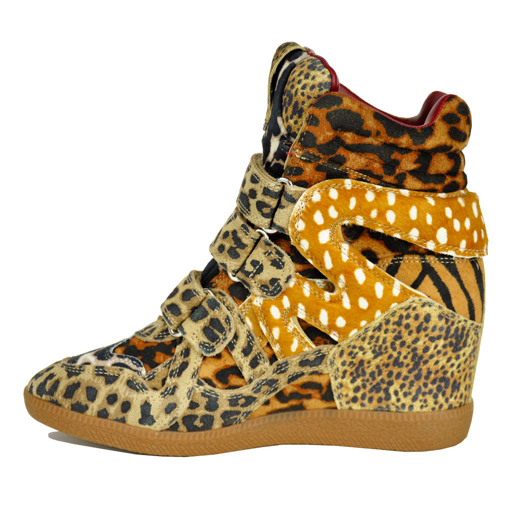 Mavis Animal Print Wedge Sneaker