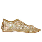 Mino-R Rhinestone Mesh Flat