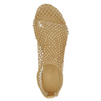Mino-R Rhinestone Mesh Flat