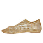 Mino-R Rhinestone Mesh Flat