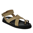 Mira Suede Flat Footbed Sandal