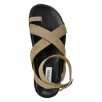 Mira Suede Flat Footbed Sandal