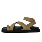 Mira Suede Flat Footbed Sandal