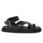 Mira Leather Flat Footbed Sandal