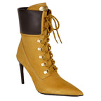 Morals Nubuck Lace Heel Boot
