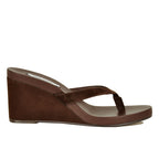 Playing Suede Wedge Thong