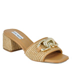 Santana Raffia Heel Slide