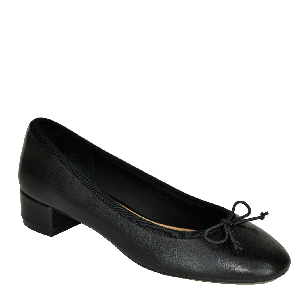 Steffi Leather Block Heel Pump