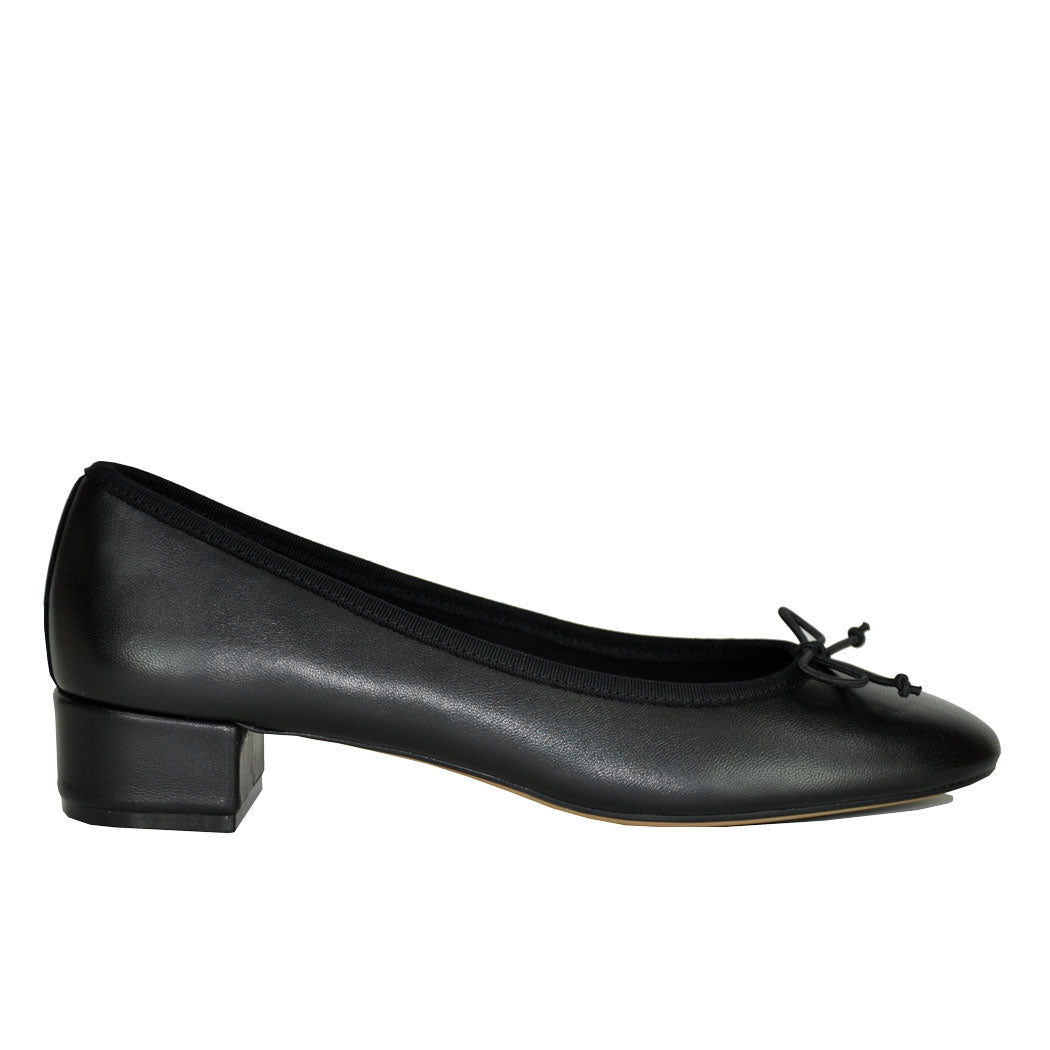 Steffi Leather Block Heel Pump