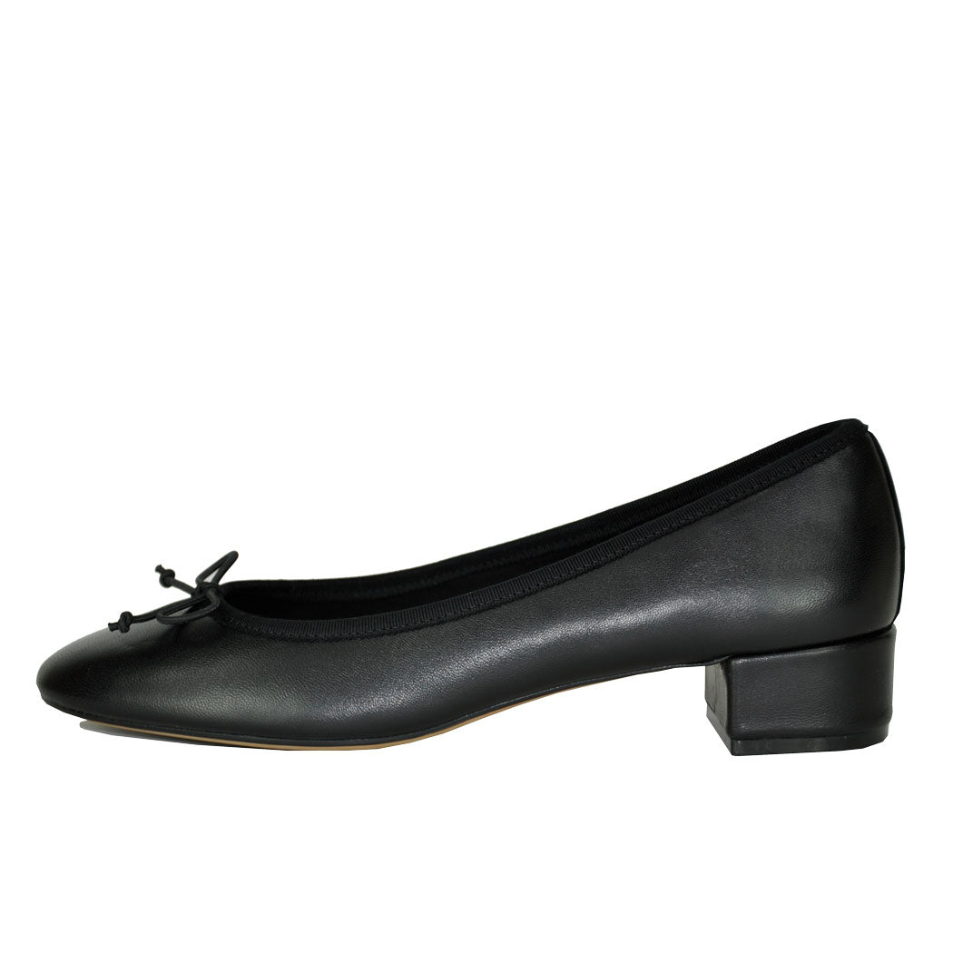 Steffi Leather Block Heel Pump