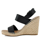 Uri Leather Wedge Espadrille