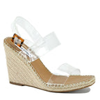 Uri Lucite Wedge Espadrille