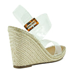 Uri Lucite Wedge Espadrille