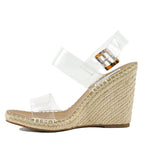 Uri Lucite Wedge Espadrille