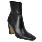 Vinka Leather Heel Bootie