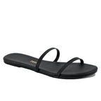 Gemma Leather Flat Slide