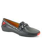 Twisted Galaxy Leather Studded Driving Moc