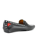 Twisted Galaxy Leather Studded Driving Moc