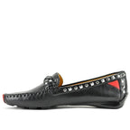 Twisted Galaxy Leather Studded Driving Moc