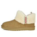 Ultra Mini Braid Braided Shearling Bootie