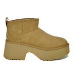 Ultra Mini New Heights Suede Shearling Bootie