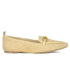 Champlain Raffia Ornamental Closed Flat