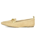 Champlain Raffia Ornamental Closed Flat