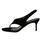 Talon Suede Heel Thong Sandal