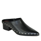 August-Clog Leather Studded Mule
